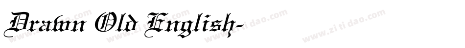 Drawn Old English字体转换